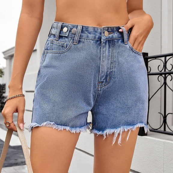 Shorts for Women Casual High Waisted Stretchy Denim Pants Summer Fasion Casual Hot Jorts with Pockets