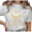 White-1, variant on Women's Golden Dragon Book Floral Moon Phase Graphic T Shirt "In My Fantasy Era" Breathable Short Sleeve Round Neck Top White S-5XL