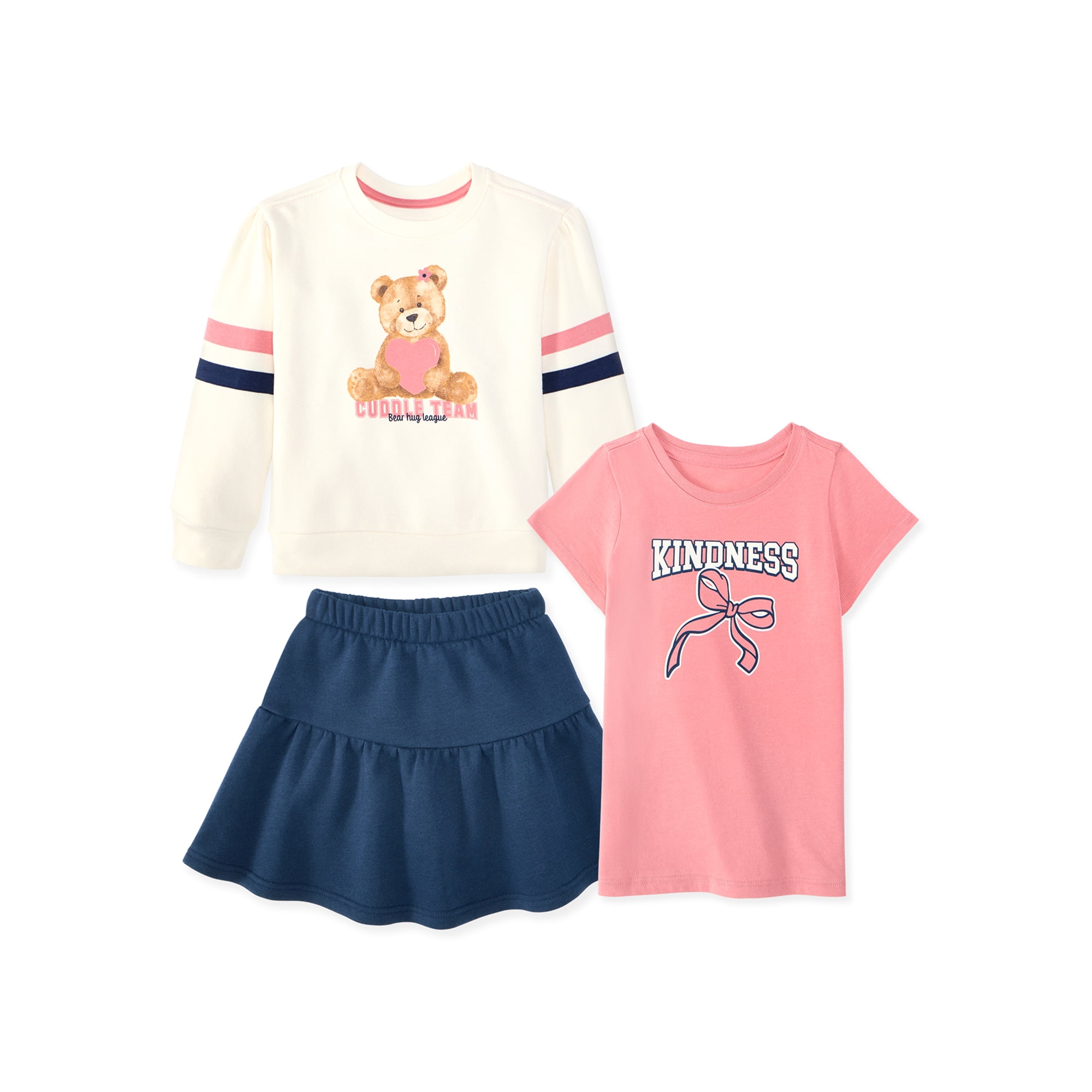 Garanimals Baby & Toddler Girl 3-Piece Outfit Set, Sizes 0-6T