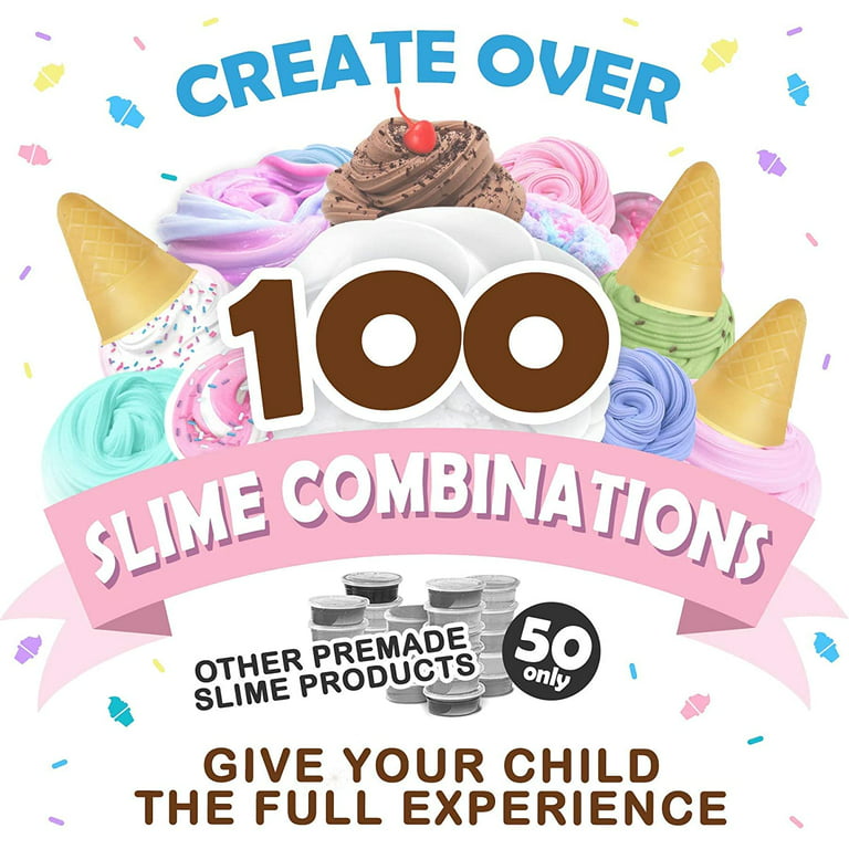 Original Stationery Mini Ice Cream Slime Kit, Girls Slime Kit to Make Ice  Cream Slimes, Fun Slime and Butter Slime, Slime Kit for Girls Ages 7-12