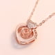 thumbnail image 4 of Collar para mujer, Joyas para mujer, Joyas para mujer Nuevo 100 Idiomas Yo Tú Regalo de San Valentín Collar de proyección de memoria Cadena de clavícula, 4 of 5