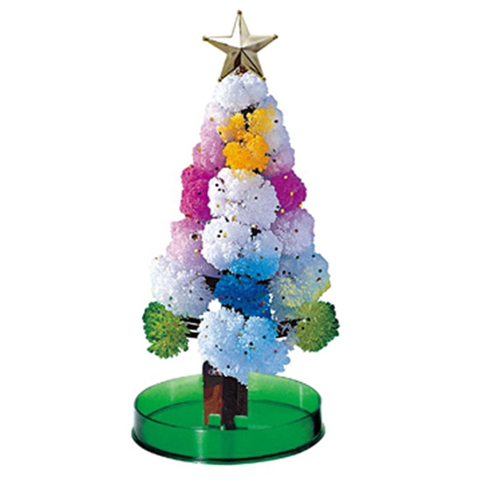 Xmas Crystal Growing Tree Crystal Science Toy Magic Growing Christmas Tree DIY Magic Growing