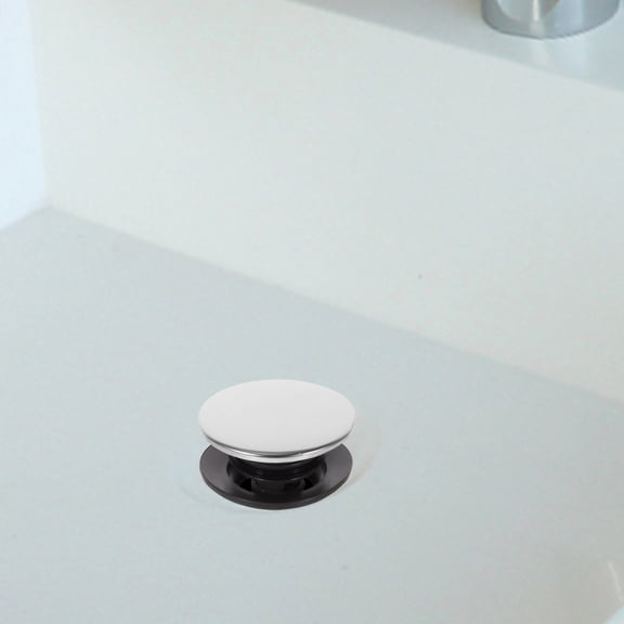 ULTNICE Bathroom Sink Stoppers Pop Up Drain Silver Abs 1Pcs