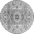 thumbnail image 1 of Ahgly Company Indoor Round Abstract Gray Modern Area Rugs, 7' Round, 1 of 4