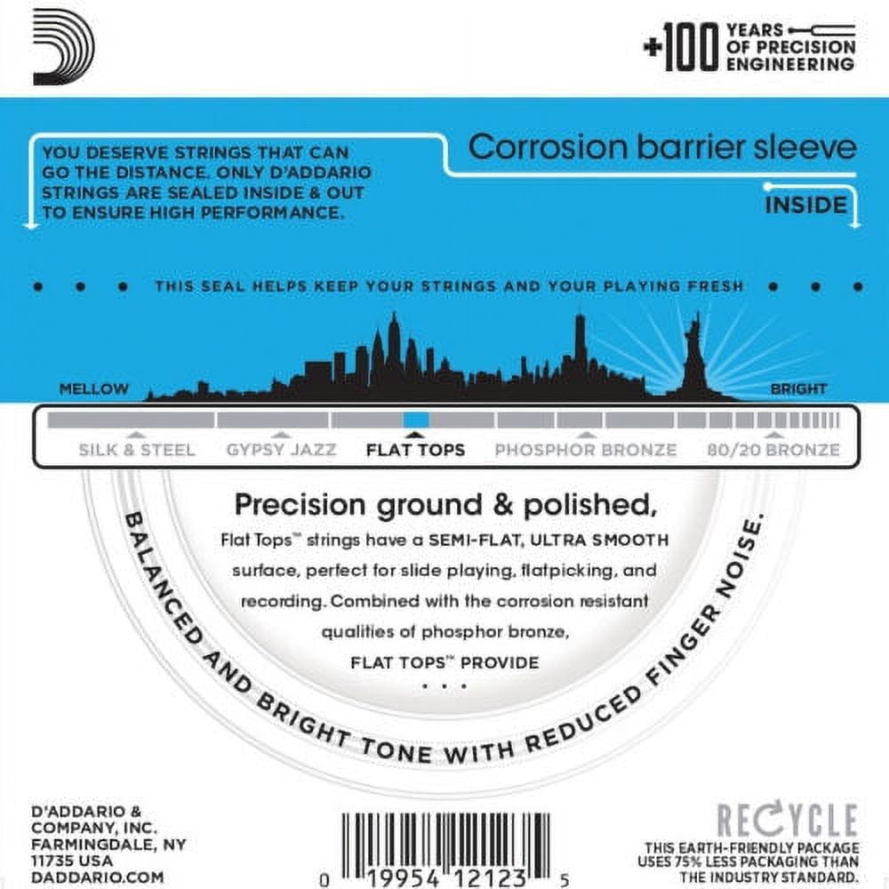 D'Addario Guitar Strings 2-Pack EFT16 Flat Top Acoustic Light