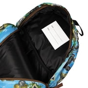 Monster Jam Backpack Pirate Curse All Over Design 16 Book Bag Tech Sleeve with Adjustable Shoulder Straps