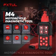 FXTUL M4 Motorcycle Diagnostic Tool, Multi-System OBD2 Scanner Code Reader, Fit for Ducati-3P/4P,Generation IV-6P Special with Oil Service Reset