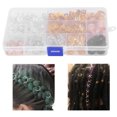 thumbnail image 4 of Hair Braid Accessory, Alloy Exquisite Pattern Attractive Hair Braid Rings Convenient  For Weeding For Party, 4 of 8