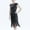 Black, variant on CALAFEBILA Women Dresses,Female Fashion Glitter Sparkly Sequin Formal Evening Ball Dress Tassel Vintage Party Midi Dress