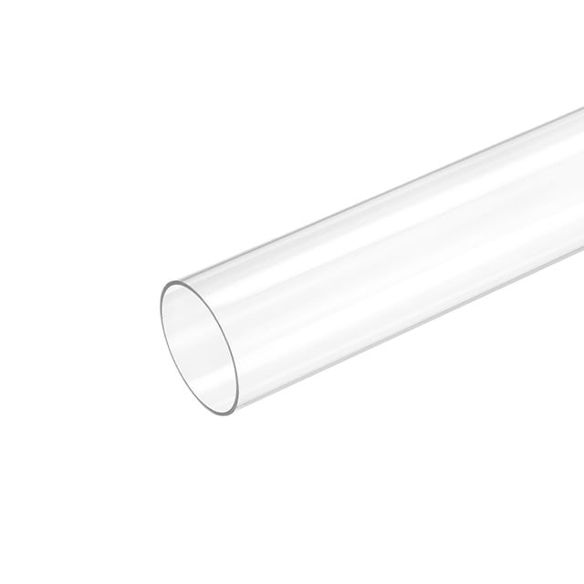 Plástico Tubería Rígido Policarbonato Redondo Tubo Transparente 1.5"(37.6mm) ID 1.6"(40mm) OD 9.6" (245mm) Alto Impacto para Iluminación, Maquetas, Agua Plomería