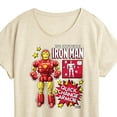 thumbnail image 3 of Marvel Iron Man - Action Figure - Women's Short Sleeve Graphic T-Shirt, 3 of 5