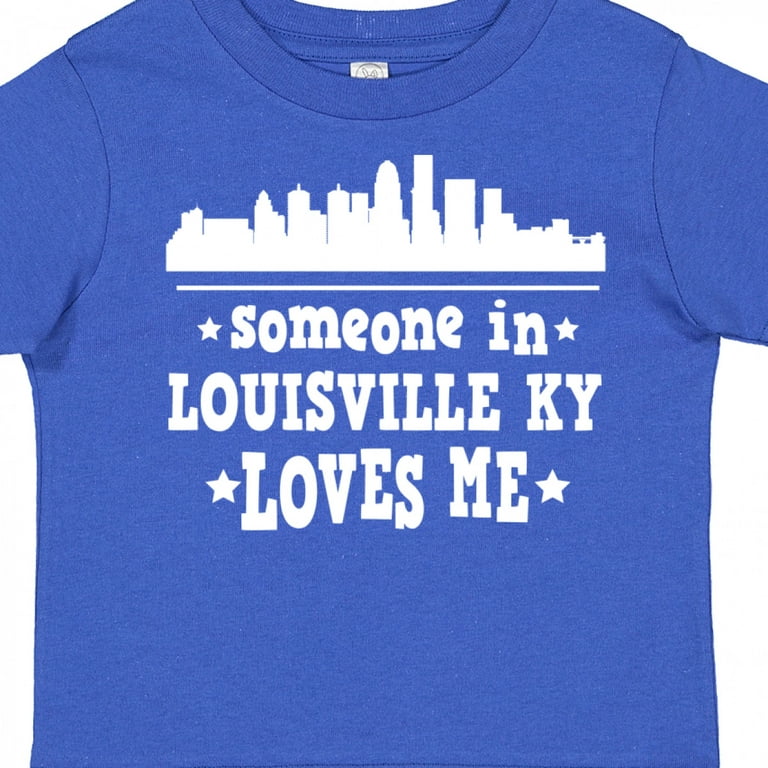 Inktastic Louisville Kentucky Someone Loves Me Gift Toddler Boy or Toddler Girl T-Shirt, Toddler Boy's, Size: 2T, Blue