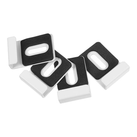 4 Pcs Mirror Clip Heavy Duty Wall Mount Securing Clip Bracket Tile Display Rack Stainless Steel 3.7X2.6X1.00CM