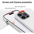 thumbnail image 4 of Entronix Silicone Case for iPhone 15 Pro Max, Protective Cover, White, 4 of 5