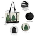 thumbnail image 2 of FORMRS Canvas Laptop Tote Bag for Women with 15.6" Computer Compartments Shoulder Handbag, Hand Drawn Christmas Stars, 2 of 7