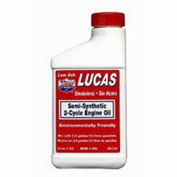 Lucas Oil  6.4 oz Semi-Synthetic 2-Cycle Oil - Case of 24