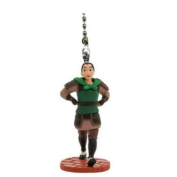 Mulan Warrior Soldier PVC Fan Light Lamp Pull Figure 4” Figurine Collectible