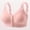 Pink, variant on Womens Post Surgery Comfort Bra Front Closure, Wireless Seamless Pullover Bra with Light Padding, Pink,Size S