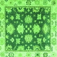 thumbnail image 1 of Ahgly Company Indoor Square Oriental Green Traditional Area Rugs, 3' Square, 1 of 4