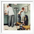 thumbnail image 2 of Art.com Before the Shot or At the Doctor's, March 15,1958 Giclee Print by Norman Rockwell, White Frame Wall Art, 21" x 21", 2 of 5