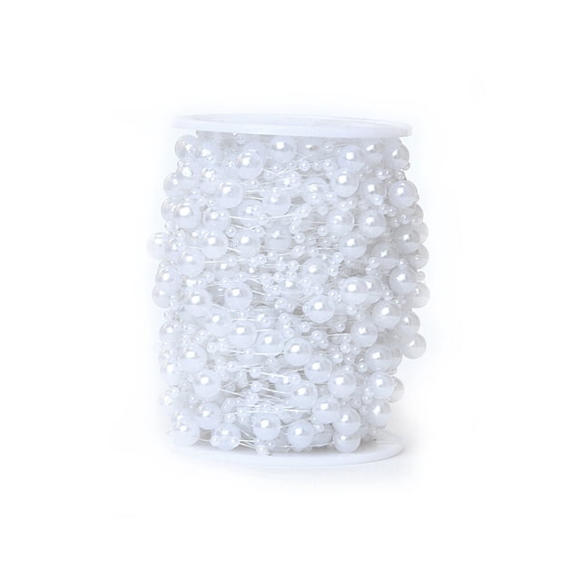 8 3mm ABS Imitation Pearl Needlework Jewelry Accessories Bead Chain String Round DIY Needlework Jewelry Accessories Handmade Centerpiece Bouquet White