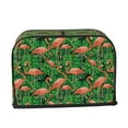 thumbnail image 2 of Uemuo Flamingo Print Toaster Cover 2 Slice, Small Kitchen Appliance Covers, Toaster Oven Cover with Loop, Bread Machine Cover Dust Cover Protection, 2 of 7