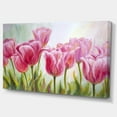 thumbnail image 2 of Tulips in a Row - Floral Art Canvas Print, 2 of 3