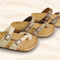 thumbnail image 5 of Cushionaire Women's Luna Cork Footbed Sandals with +Comfort, Wide Widths Available, 5 of 9