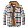 thumbnail image 1 of Men Casual Thick Cotton-padded Non-positioning Printing Hooded Zipper Jacket, 1 of 2
