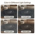 thumbnail image 7 of ODIKA 8'x10' Washable Area Rug Durable, Non-Slip Charcoal Black Gothic Medallion Design Intricate Filigree with Vintage Arches for Living Room, Under Sectional, Family, 7 of 7