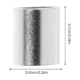 thumbnail image 2 of MLINS  400 Pcs Strap Wire Rope Dustproof Cup Lid Aluminum Sleeve Chuck, 2 of 8
