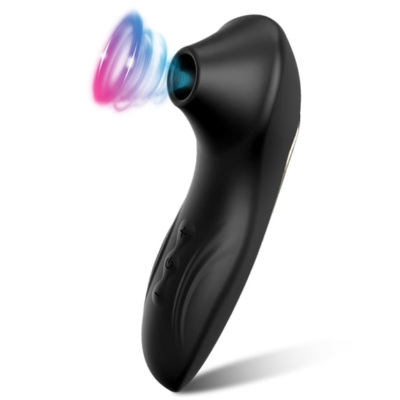 Mini Sucking Vibrator with 10 Suction Modes, Adult Sex Toy for Women Masturbation and Couples, Black