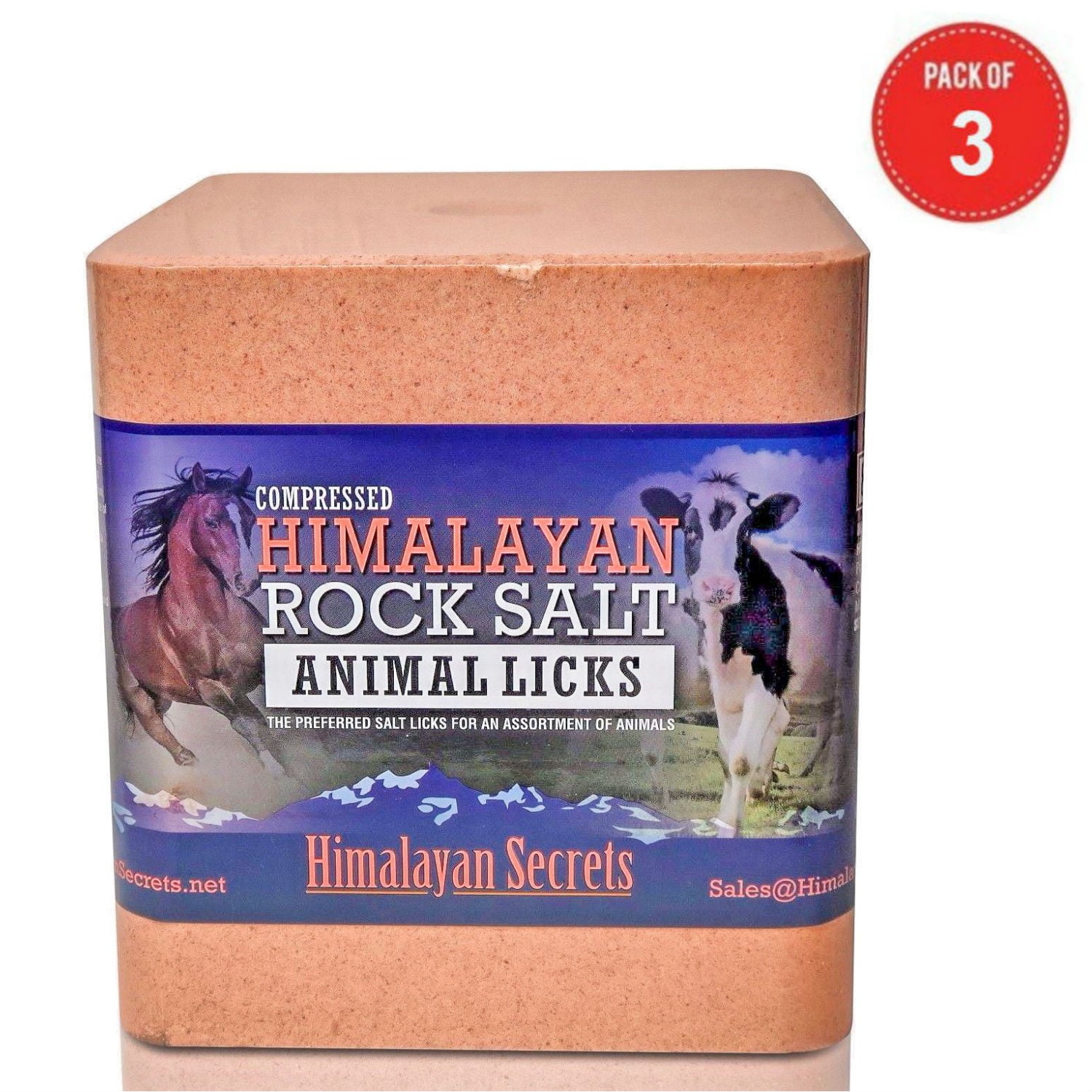 22 LB Compressed Himalayan Salt Lick for Horse, Cow, Goat, etc. Made