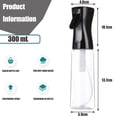 thumbnail image 2 of Home continuous spray bottle Plastic sprayer - for hairdressing, cleaning, salon, plant, essential oil fragrance, etcBlack transparent, 2 of 6