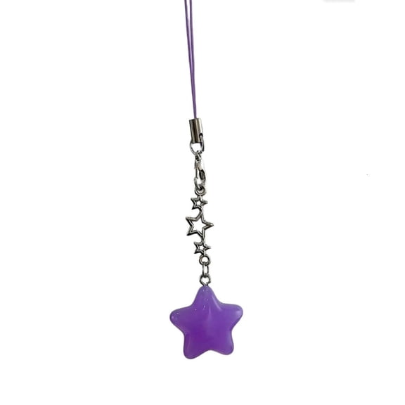 Giaone Fashion Star Pendant Phone Chain Keyring Cellphone Charm Keychain Accessory