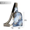thumbnail image 2 of FORMRS Womens Crossbody Sling Bag Travel Daypack Shoulder Chest Backpack, Abstract Marble Pattern, 2 of 7