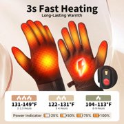 SAVIOR HEAT Upgraded Heated Glove Liners for Men & Women, Thin Rechargeable Gloves with Graphene Heating, Touchscreen Compatible, Fast Charge Warmth for Winter Sports & Outdoor Use