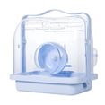 thumbnail image 4 of Jaula transportadora para hámster, estuche de transporte con rueda para correr, botella de agua, jaula para mascotas Azul, 4 of 9