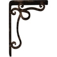 thumbnail image 4 of Ekena Millwork 1 1/2"W x 5 1/2"D x 8"H Orleans Wrought Iron Bracket, (Single center brace), Antiqued Bronze, 4 of 8