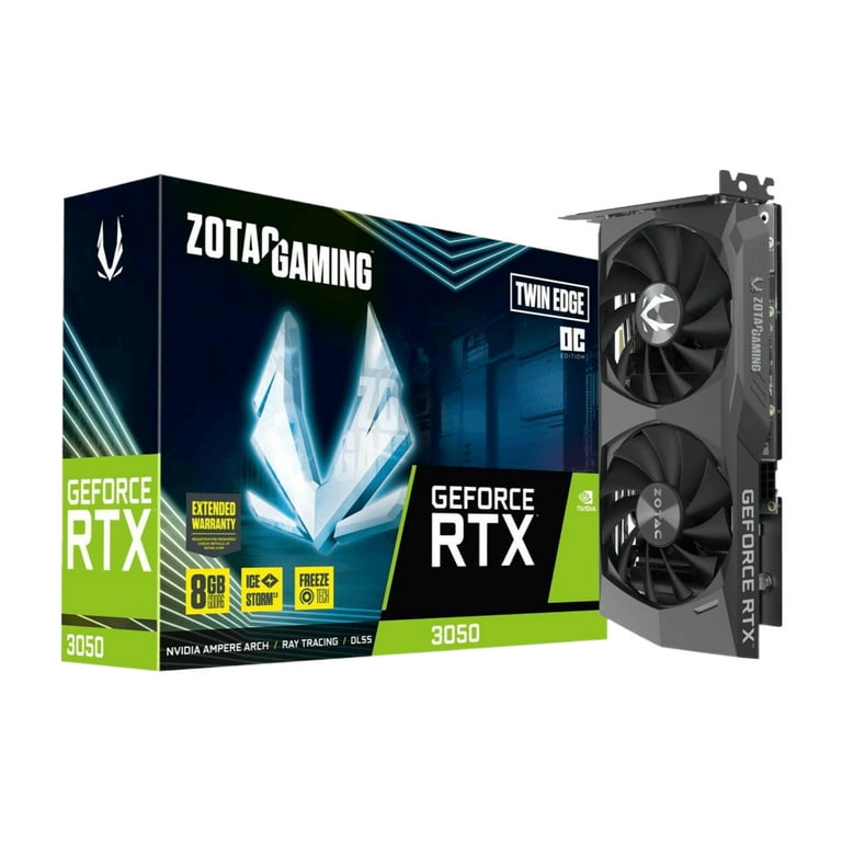 ZOTAC RTX3050 8GB GDDR6 GeForce　#211 ZOTAC GAMING GeForce RTX 3050 GPU, Twin Edge OC, 8GB GDDR6, PCIe