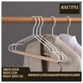 thumbnail image 1 of 5 PCS Iron and Wood Coat Hanger with Recess Design for Coat Trousers Rack, 1 of 6