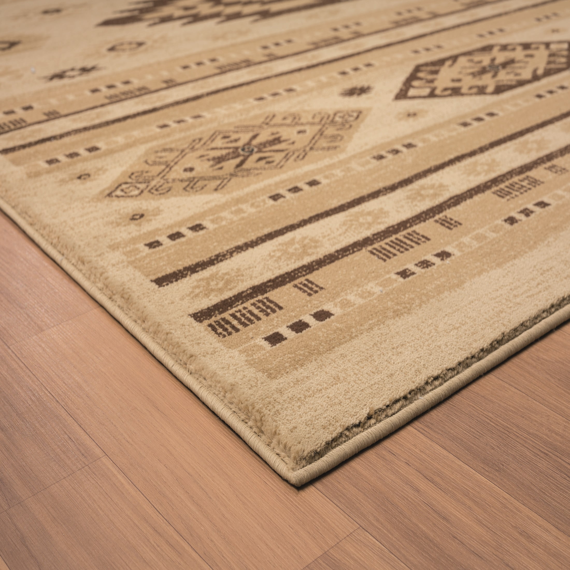 United Weavers Plateau Mason Southwestern Plaid Accent Rug, Cream, 1'10" x 3'
