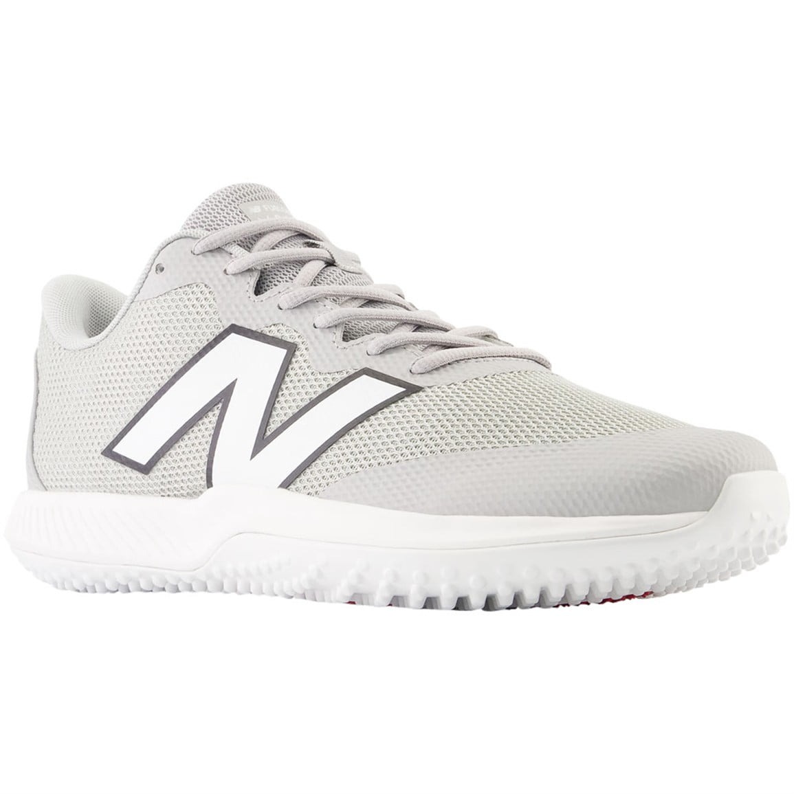 New Balance Mens FuelCell 4040v7 Turf Trainer Baseball Shoes Grey/White 12