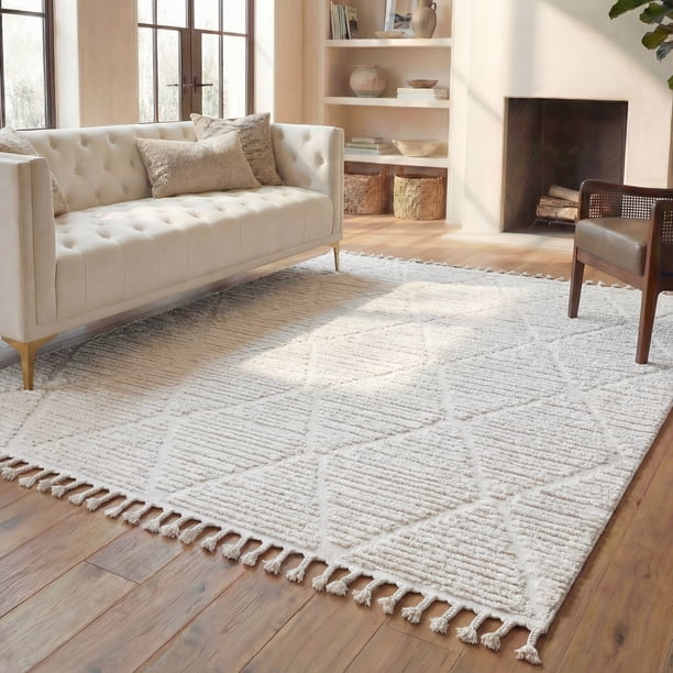 Safavieh Marrakesh Collection MRK517C Beige Moroccan Rug - Walmart.com