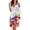 Art Graffiti, variant on Shark Print Nightgowns for Women Long Sleeve Towel Robes V Neck Soft Sleepwear Bathrobe for Winter Yoga Sleep