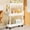 White, variant on Slim Rolling Storage , 3 Tier Narrow Organizer on Wheels, Space Saving Mobile Shelving Unit with Lockable Casters for Bathroom, Kitchen, and Laundry Room