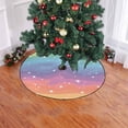 thumbnail image 2 of FMSHPON Rainbow Gemstone Star Dots Xmas Christmas Tree Skirt Stand Mat for Holiday Party Decoration Indoor Outdoor 48 inches, 2 of 3
