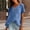 Blue, variant on Women Cotton Linen Tops V Neck T Shirts For Women Custom Tshirts For Women Wrinkle Free Travel Clothes For Women Linen T Shirts For Women Loose Fit Tee Shirt Women Cute Summer Tops
