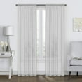 thumbnail image 2 of Sheer Curtains 2 Panels Set Window Sheer Curtains Basic Rod Pocket for Bedroom Children Living Room Yard Kitchen (Gray, 39.4" W x 78.7" L ), 2 of 3