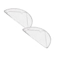 thumbnail image 1 of Oleegame 2PC Vegetable Peeler Stainless Steel Outdoor Home Cooking Stainless Steel Barbecue Rectangular Semicircular Multi Shape Multi Size Storage Barbecue Net, 1 of 5